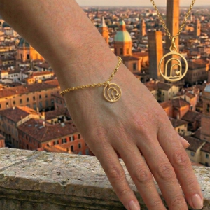 Solo pendente "Portici" in oro 18kt