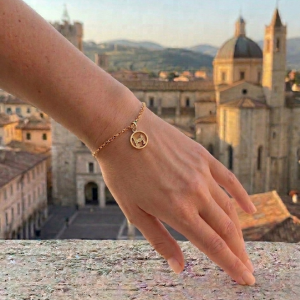 Solo pendente "Torri" in oro 18kt